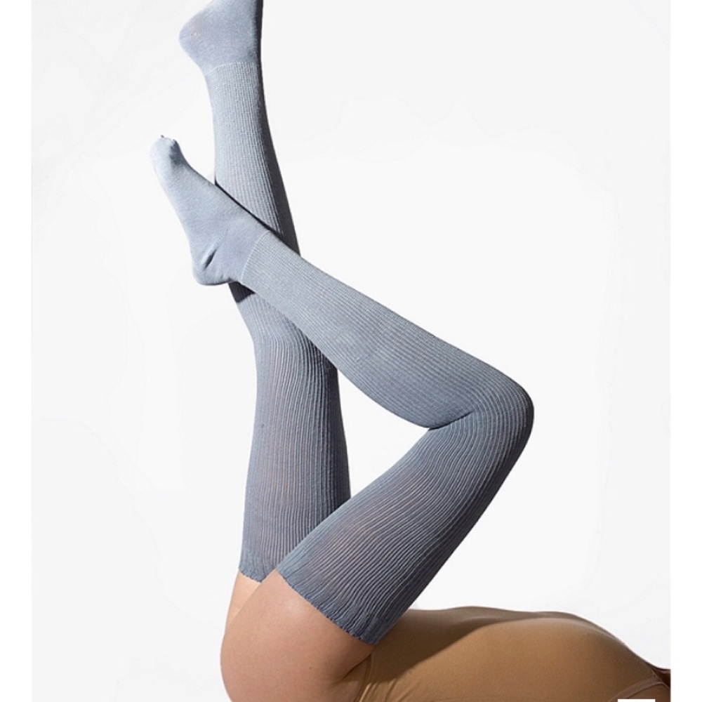American Apparel Thigh High Gray Socks
